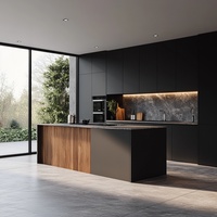 Table d'îlot de cuisine ciblée avec comptoir en quartz contreplaqué stratifié Design d'armoire exquis pour vos armoires de cuisine