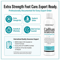 Gel pour les talons secs et fissurés et les peaux mortes, hydratant, professionnel, éliminateur de callosités, gel pour les pieds, marque privée