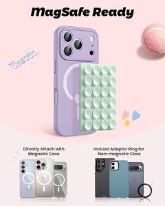 Suporte Magnético Forte para Telefone de Mesa para iPhones Suporte para Selfie Destacável Universal Antiderrapante em Silicone TPU - Product Image 2