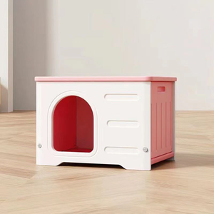 Casetta in plastica per gatti robusta riparo per animali domestici armadietto facile montaggio con modello solido casa per gatti - Product Image 5