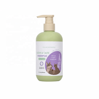 Shampooing et après-shampoing 2-en-1 pour animaux de compagnie avec prévention de la perte de poils pour chiens et chats - 300 ml Utilisation en salle de bain