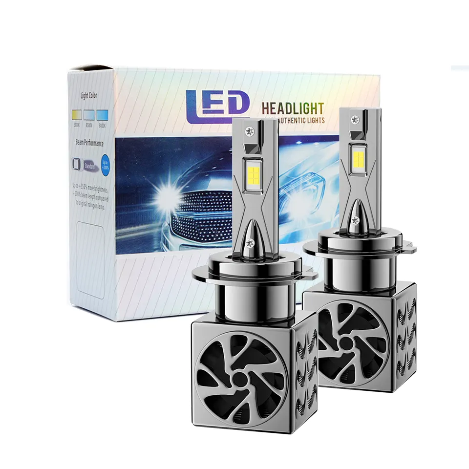 Bombillas de Faro de alta potencia de 16000 lúmenes H13 9004 12V 9006 9005 H11 H4 Auto coche H4 Led H7 faro Led