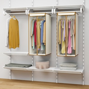 Sac de rangement pliable en tissu de 40 pouces avec fermeture éclair, housse de protection anti-poussière pour vêtements suspendus, organisateur de robes longues et manteaux pour placard - Product Image 4