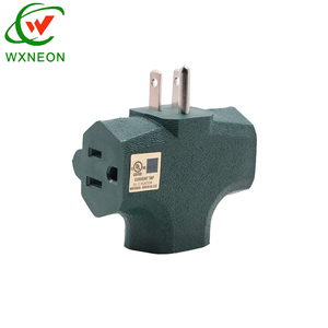 <span class=keywords><strong>Adaptateur</strong></span> d'extension de prise murale robuste en forme de T à 3 voies avec 3 prises murales à 3 broches - Product Image 6