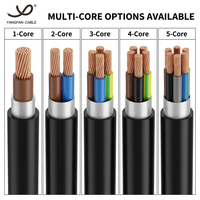 Cable de Alimentación Flexible Cu/XLPE/PVC 0.6/1kV Grado C, Retardante de Llama, Aislamiento XLPE, Clase 5, Cable Eléctrico de Cobre