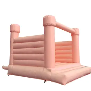 Inflatable Purple pink Bounce House Mini Wedding Bouncing Castle Bouncy Jumper Wedding With Blower For Party