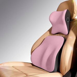 Car Memory Foam <b>Neck</b> <b>Pillow</b> & Lumbar Backrest Cushion RV Interior Accessory Headrest Cushion Protection - Product Image 4