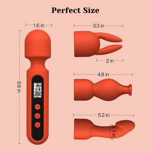 Kits de vibrateurs <span class=keywords><strong>à</strong></span> 10 vitesses, jouets sexuels pour couples avec écran LCD et 3 accessoires, stimulateur clitoridien, vibromasseur réaliste - Product Image 4