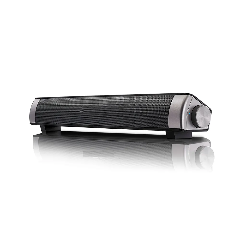 Samtronic sıcak satış güçlü BT kablosuz mükemmel ses soundbar'da LP-08 HIFI Mini bilgisayar PC Tablet TV için soundbar'da hoparlör