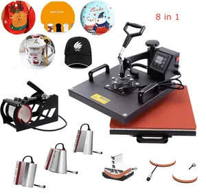 8 In 1 Heat Press Machine Digital Industrial Sublimation Printing Press Heat Transfer Machine