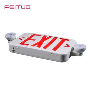 Juego de señales de salida universales Feituo, con luces LED ajustables de doble cabezal, adecuadas para escuelas, hospitales, tiendas minoristas y - Product Image 6