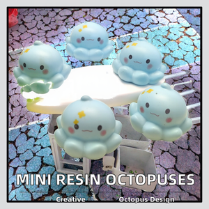 Mini 100 pièces résine mer Animal poulpe Figurines noël/nouvel an ornement charme pour Aquarium maison de poupée fée jardin paysage - Product Image 2