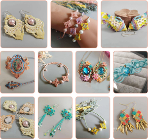 ด้ายเย็บผ้าทำมือโพลีเอสเตอร์100% ขนาดเล็กแบบทำมือด้ายทอรอบ0.35-0.8มม. สำหรับทำเครื่องประดับ - Product Image 6