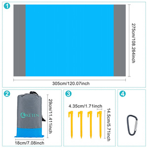 Vente en gros <span class=keywords><strong>de</strong></span> bonne qualité <span class=keywords><strong>matelassé</strong></span> personnalisé sans sable grand tapis <span class=keywords><strong>de</strong></span> <span class=keywords><strong>plage</strong></span> en polyester anti-sable couleur rouge - Product Image 2