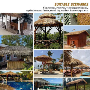 Pays Vente en gros Chine Clip Techo et Toits Rouleaux Feuilles Machines <span class=keywords><strong>Alang</strong></span> 2 Seagrass Square Paja Gazebo 2x2 Toit en paille - Product Image 6