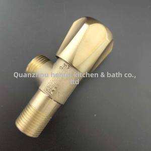 Valvola Angolare in Ottone a Chiusura Rapida per Bagno, Cucina, Scaldabagno, WC, Colore Naturale, Modello SLT15003 - Product Image 3