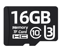Carte mémoire SD de 16 Go avec vitesse de 45 Mo/s rapide de 70 à 90 Mo/s pour caméra de tableau de bord et caméra compatible avec téléphone GPS MP3 Carte TF16 Go