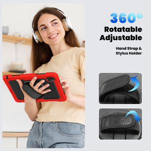 Custodia Protettiva Robusta per <span class=keywords><strong>Tablet</strong></span> <span class=keywords><strong>Huawei</strong></span> Matepad T10 <span class=keywords><strong>T10s</strong></span> 10.1 Pollici in Silicone e PC con Supporto e Tracolla - Product Image 6