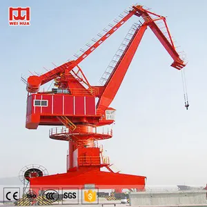 150 Tont Type Steiger Offshore Port Portaal Harbour Voetstuk Kraan 100 Ton Marine Dok Kraan