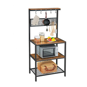 <b>Kitchen</b> storage <b>rack</b>, multi-tiered <b>kitchen</b> storage <b>rack</b>, floor-standing multi-layered multi-functional cookware <b>rack</b>, microwave - Product Image 4