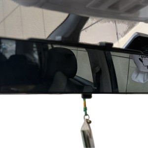 Espejo Retrovisor Adhesivo Gran Angular Curvo Largo Negro para Observación de Bebés Durante la Marcha Atrás del Vehículo, Ayuda para la Marcha Atrás del Automóvil - Product Image 5