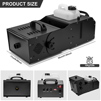 Machine à Brouillard à Tête Mobile Multi-Angle 3000W DMX 512, Télécommandée pour Effets DJ