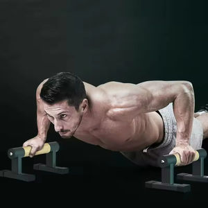 Barras Paralelas de Madera y Barra de Flexiones con Agarres Gruesos de Haya, Equipo de Fitness Antideslizante para Entrenamiento de Fuerza y Posiciones de Manos - Product Image 2
