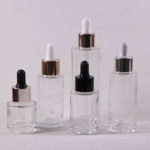 Botella de Vidrio Vacía de Alta Calidad en Oferta, 20 ML, 30 ML, 40 ML, 50 ML, 60 ML, 80 ML, para Aceites Esenciales, con Tapón de Goma y <span class=keywords><strong>Gotero</strong></span> de Vidrio - Product Image 1