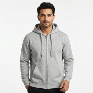 Sudadera con Capucha Ligera de Nuevo Diseño, Estilo Hip Hop Deportivo, con Cierre Completo, para Hombre - Product Image 1