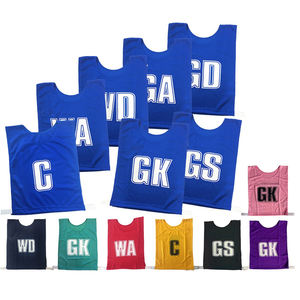 Hot Sale 2 Seiten gedruckt Netball <span class=keywords><strong>Training</strong></span> Lätzchen Set benutzer definierte Netball Lätzchen reversibel - Product Image 1