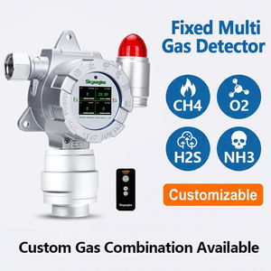 Alarme de Monitoramento de Gás Multigás 4 em 1 Fixo, Analisador de Detecção de Gás com LCD de 2 polegadas para Esgoto, Tanque Séptico e Estação de Biogás - Product Image 1