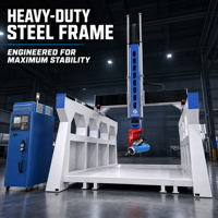 Routeur CNC professionnel 5 axes pour le travail du bois 360 °   Machine de gravure rotative pour la sculpture 3D et le traitement des surfaces inférieures