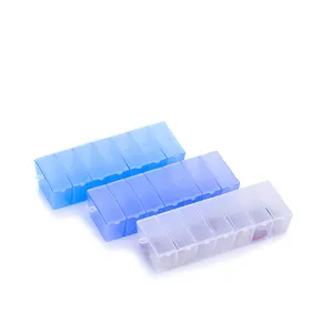 도매 주문 정연한 모양 의학 플라스틱 알약 상자 주간 저장 상자 조직자