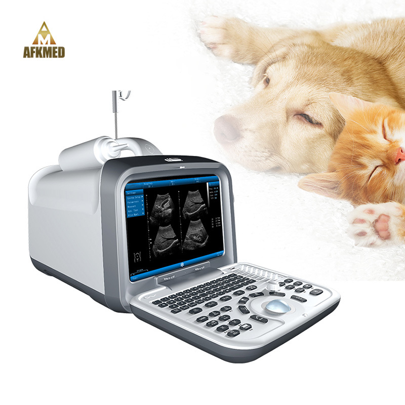 Черно-белый Доплер, ультразвуковой портативный Ветеринарный ультразвуковой 3d ультразвуковой сканер, ветеринарный
