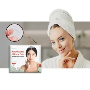 reusable under eye patches silicone facial wrinkles reducing patches adhesive silica gel anti wrinkle pads