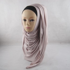 Voile Hijab Maxi Uni en Jersey Premium – Foulard Musulman Tendance pour <span class=keywords><strong>Femme</strong></span> – Écharpe et Châle d'Été Très Vendus - Product Image 6