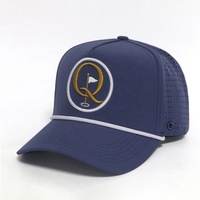 Gorras de Béisbol Personalizadas OEM de Alta Calidad, Bordadas en 3D, de 5 Paneles, con Perforaciones Láser, Impermeables, para Golf, Deportes al Aire Libre, para Hombre