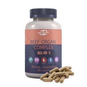 Capsules d'organes de bovins nourris à l'herbe de marque privée OEM 500mg - Product Image 2