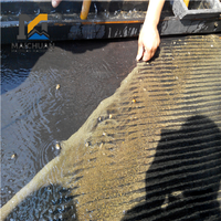 Table vibrante de concentration gravitaire pour l'extraction d'or avec moteur PLC et pompe, haute rigidité pour la récupération de l'or fin et la séparation des minerais