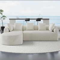Nouveau design 2025 – Ensemble de canapés compressés sous vide en forme de L – Mobilier de salon moderne pour ameublement de salon