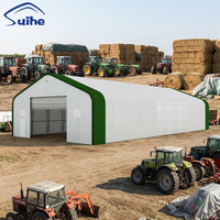Carpa de Almacenamiento Industrial Plegable Tipo Salón con Doble Armazón y Alta Resistencia