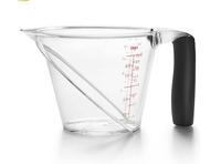 Cangkir Plastik PS/PC Transparan 250ml untuk Kue, Susu, Minyak, Ramah Lingkungan, Aman untuk Freezer, Alat Dapur untuk Memanggang, dengan Skala Pengukur