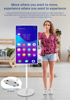 Monitor Layar Sentuh Smart TV Portabel Android 12 untuk Wi-Fi Nirkabel Mobil Android Layar Sentuh 21,5 Inci