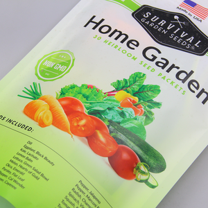 Custom Printed Laminated Material 3 Side Seal Seed Packaging Heat Seal Matte EVOH PE <strong>Compostable</strong> Recycle <strong>Small</strong> Flat Mylar Bag - Product Image 3