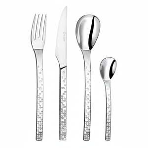 Juego de cubiertos de acero inoxidable compacto para comidas al aire libre, picnics y viajes de campamento, fácil de empacar y almacenar en cualquier lugar - Product Image 1