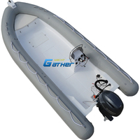 Offre Spéciale Ce 20FT RIB 600B Deep V Hypalon RIB gonflable rigide en fibre de verre coque bateau avec moteur hors-bord