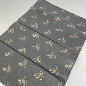 <span class=keywords><strong>Papier</strong></span> d'emballage en pâte de bois recyclable personnalisé, directement de l'usine, haute qualité, faible MOQ, logo imprimé, pour vêtements, sacs cadeaux - Product Image 2