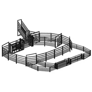 Recinto del cortile del cavallo delle pecore del bestiame rivestito PVC galvanizzato immersione calda per la recinzione del campo dell'azienda agricola di agricoltura con i costi di prezzo economici