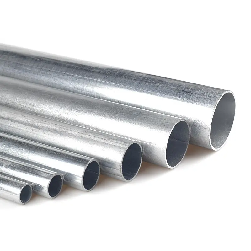 Tubo de aço galvanizado DX51D DX52D para indústria leve, tubo de aço galvanizado por imersão a quente