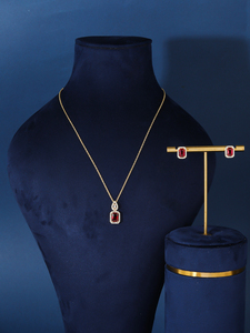 Bride Talk Trendiges Luxus <span class=keywords><strong>CS</strong></span> Kupfer Zirkon Brautschmuck-Set Edle Halskette und Ohrringe für Damen Hochzeitsgeschenk - Product Image 2